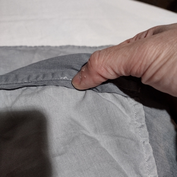 International Concepts Two Tone Gray Casual Button Down Shirt - Picture 10 of 14